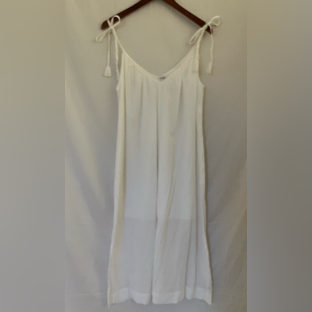 NWOT- Old Navy Women’s  100% Cotton Maxi Dress w. Shoulder Straps -White -Sz XS